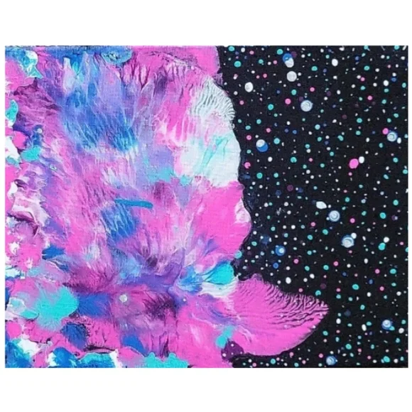 Hand Crafted Abstract Design 11x14 Inches Canvas Painting - Picture 4 of 4